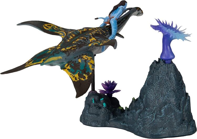 Фигурка McFarlane Toys Avatar: The Way of Water - Neteyam and Ilu - Аватар Нетейам и Илу (подсветка)