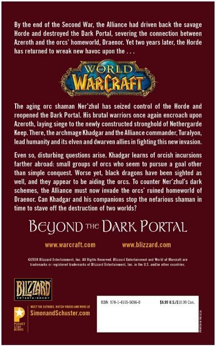 Книга Warcraft Beyond the Dark Portal (М'який палітурка)