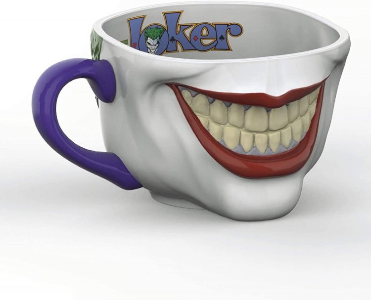 Чашка DC Comics  3D Sculpted ceramic Mug Joker 18 oz Чашка DC Comics  3D Sculpted ceramic Mug Joker 18 oz