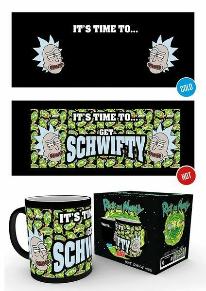 Чашка хамелеон GB eye Rick and Morty Heat Change Mug Get Schwifty Рік та Морті 320 мл Чашка хамелеон GB eye Rick and Morty Heat Change Mug Get Schwifty Рік та Морті 320 мл