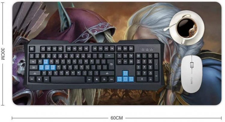 Килимок ігрова поверхня World of Warcraft Sylvanas vs Jaina Desk Mat (60 * 30 cm)