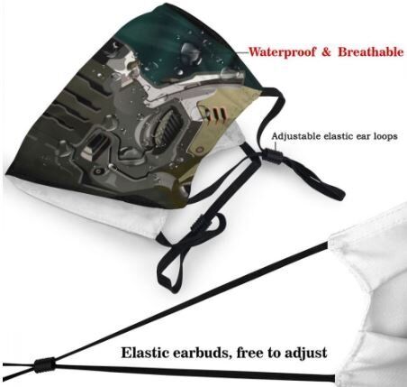 Маска защитная для лица Star Wars №13 + 2 угольных фильтра 