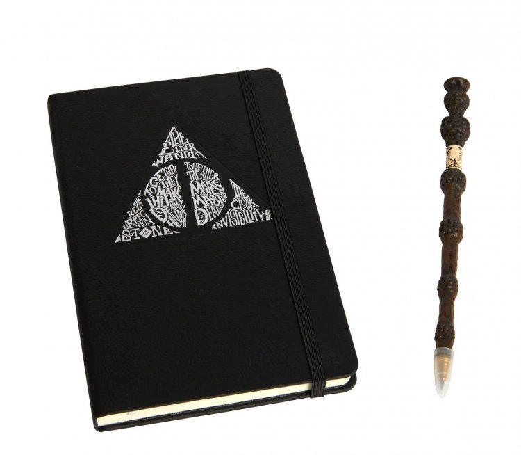 Канцелярський набір Harry Potter: Deathly Hallows Journal and Elder Wand Pen Set Гаррі Поттер Блокнот + Ручка Паличка Канцелярський набір Harry Potter: Deathly Hallows Journal and Elder Wand Pen Set Гаррі Поттер Блокнот + Ручка Паличка
