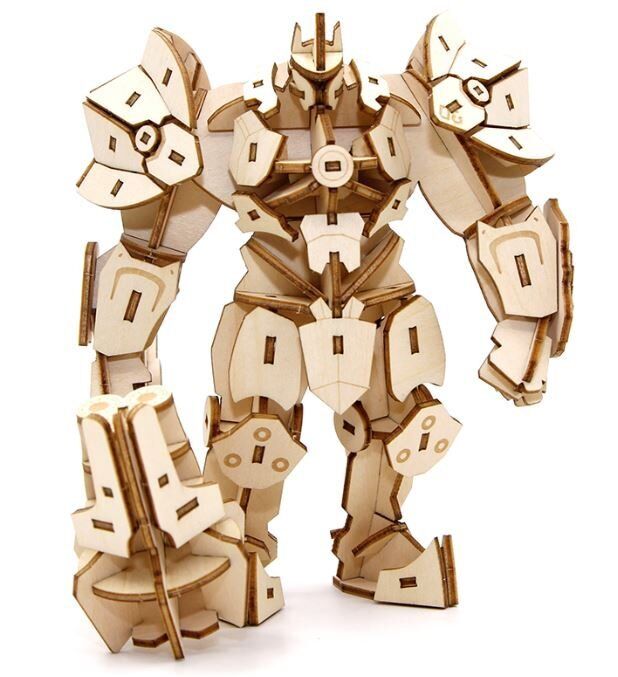 Конструктор з дерева 3D - Overwatch Reinhardt Incredibuilds Wood Model