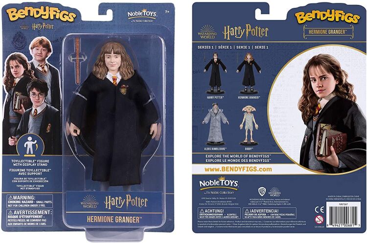 Фигурка Noble Collection Harry Potter BendyFigs Hermione Granger Action Figure 18 см Фигурка Noble Collection Harry Potter BendyFigs Hermione Granger Action Figure 18 см
