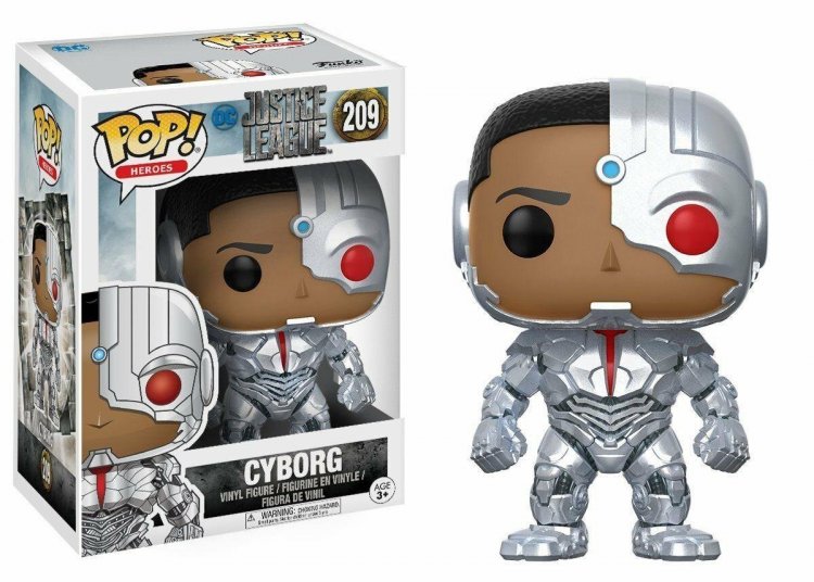 Фігурка Funko Pop фанк Поп Ліга Справедливості Кіборг Justice League Cyborg 10 см DC C 209