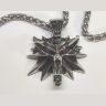 Кулон Геральта медальйон 3D Відьмак (The Witcher) з нержавіючої сталі суцільний + мішочок