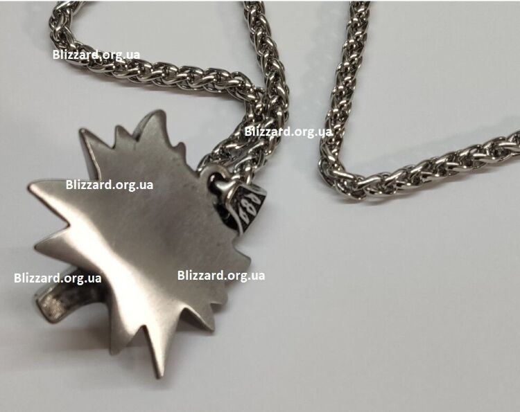 Кулон Геральта медальйон 3D Відьмак (The Witcher) з нержавіючої сталі суцільний + мішочок Кулон Геральта медальйон 3D Відьмак (The Witcher) з нержавіючої сталі суцільний + мішочок