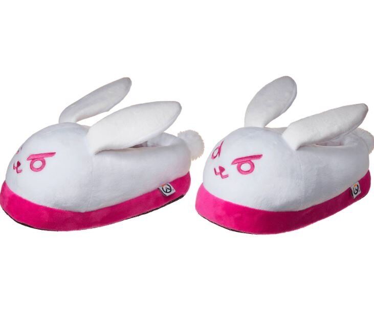 Тапочки Overwatch Bunny White Pink D.Va Home Slippers