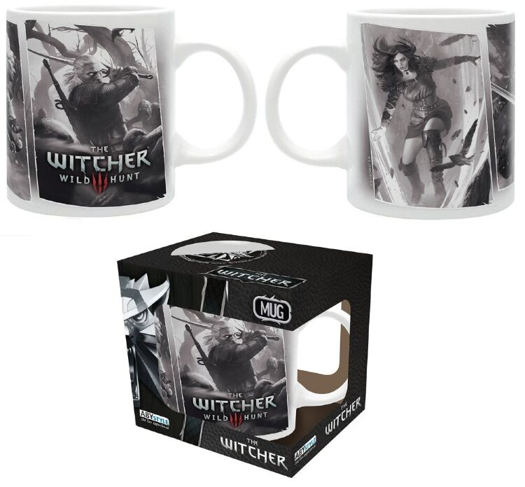 Чашка WITCHER Geralt, Ciri and Yennefer Mug Кружка Відьмак Геральт Цирі Єнніфер 320 мл