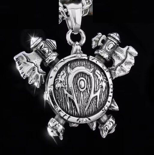 Медальйон World of Warcraft Horde Варкрафт Орда (нержавіюча сталь) + подарунковий бокс