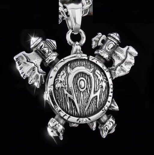 Медальйон World of Warcraft Horde Варкрафт Орда (нержавіюча сталь) + подарунковий бокс