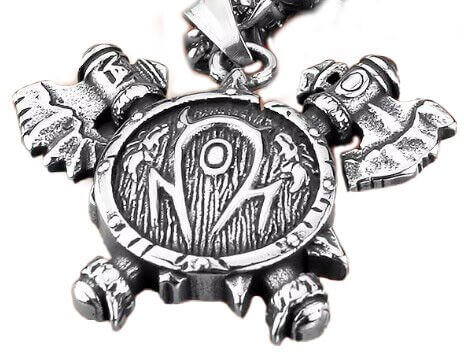 Медальйон World of Warcraft Horde Варкрафт Орда (нержавіюча сталь) + подарунковий бокс