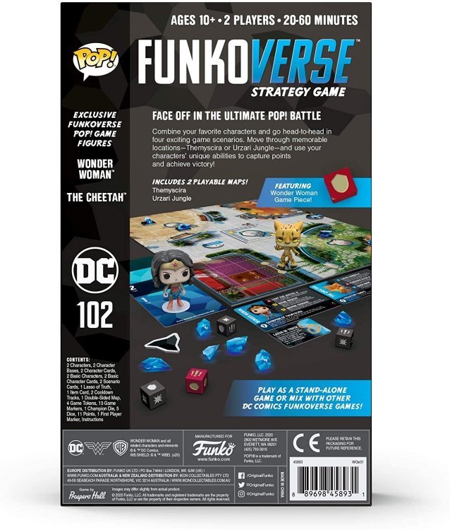 Настільна гра DC Funkoverse Funko Pop Strategy Game DC # 102 2-Pack Настільна гра DC Funkoverse Funko Pop Strategy Game DC # 102 2-Pack