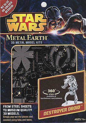Metal Earth 3D Model Kits Star Wars Droid Metal Earth 3D Model Kits Star Wars Droid