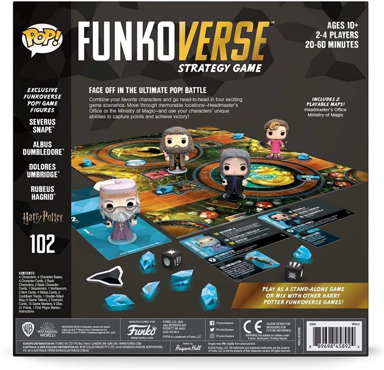 Настільна гра Гаррі Поттер Funkoverse Funko Pop Strategy Game: Harry Potter # 102 - Base Set Настільна гра Гаррі Поттер Funkoverse Funko Pop Strategy Game: Harry Potter # 102 - Base Set