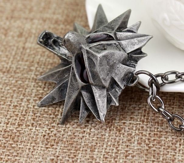 Медальйон 3D Відьмак (The Witcher) метал сірий # 2