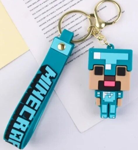 Брелок підвіска на рюкзак Minecraft Майнкрафт 3D Steve in Diamond Armor Backpack Брелок підвіска на рюкзак Minecraft Майнкрафт 3D Steve in Diamond Armor Backpack