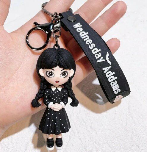 Брелок підвіска на рюкзак Wednesday Addams 3D Keychain Уенсдей Аддамс Backpack Брелок підвіска на рюкзак Wednesday Addams 3D Keychain Уенсдей Аддамс Backpack