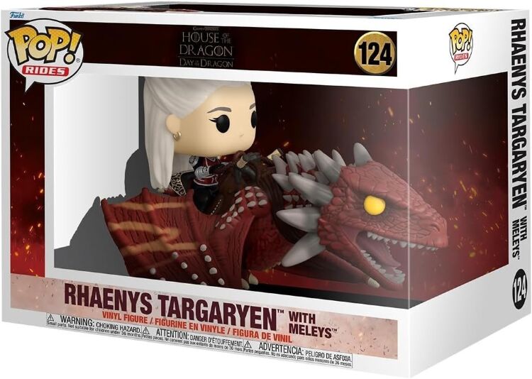 Фігурка Funko House of Dragon Rhaenys Targaryen with Meleys фанко Дім дракона Рейніс Таргарієн і Мелеїс 124