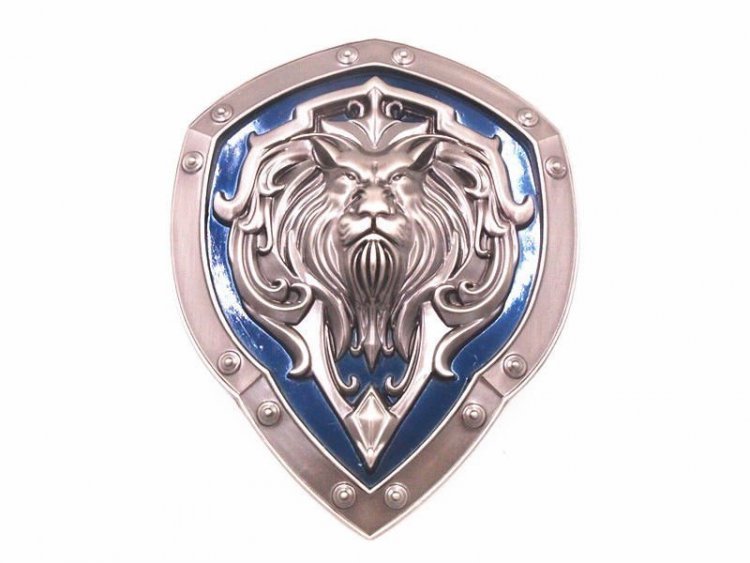 World of Warcraft Alliance Logo Shield Metal