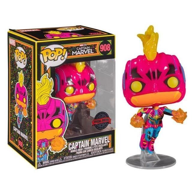 Фігурка Funko Marvel Black Light - Captain Marvel (Special Edition) Фанко Капітан Марвел 908 Фігурка Funko Marvel Black Light - Captain Marvel (Special Edition) Фанко Капітан Марвел 908