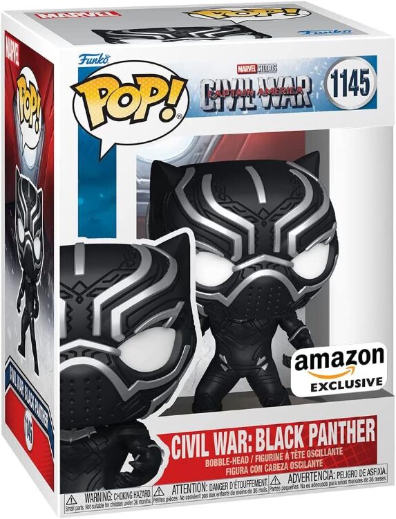 Фігурка Funko Marvel Civil War Black Panther Фанко Чорна пантера Amazon Exclusive 1145 Фігурка Funko Marvel Civil War Black Panther Фанко Чорна пантера Amazon Exclusive 1145