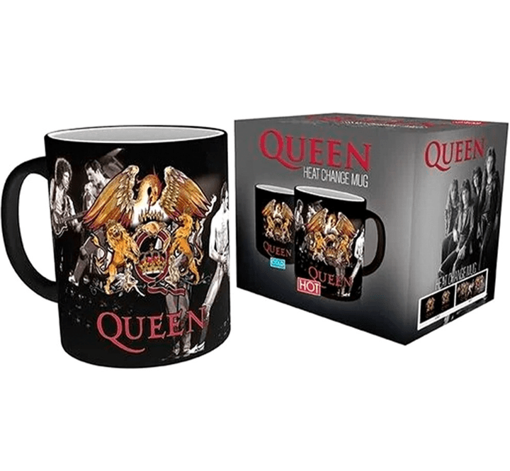 Чашка хамелеон QUEEN Crest Heat Change Mug Герб групи Квін 320 мл Чашка хамелеон QUEEN Crest Heat Change Mug Герб групи Квін 320 мл