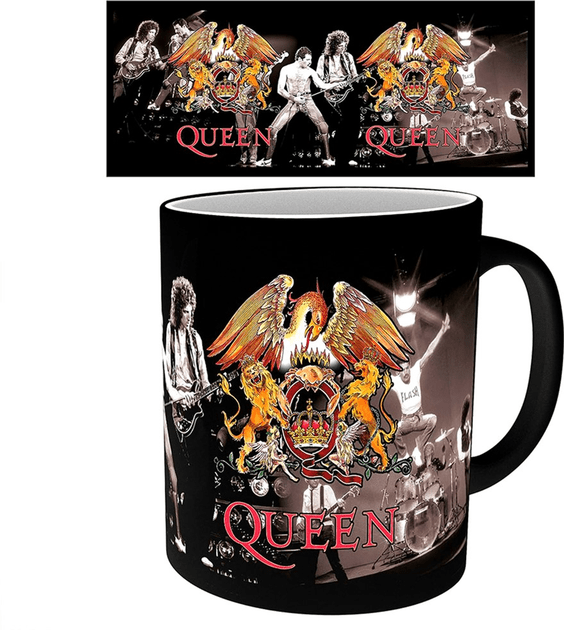 Чашка хамелеон QUEEN Crest Heat Change Mug Герб групи Квін 320 мл