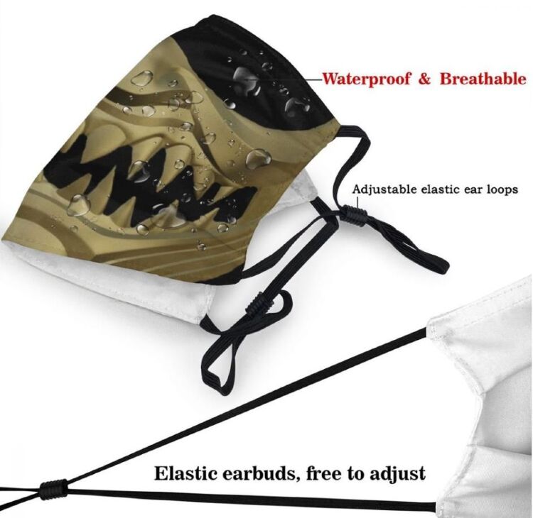 Маска захисна для обличчя Mortal Kombat Scorpion №4 + 2 вугільні фільтри