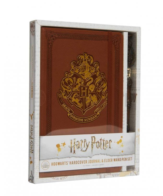 Канцелярський набір Harry Potter: Hogwarts Journal and Elder Wand Pen Set Гаррі Поттер Блокнот + Ручка Паличка