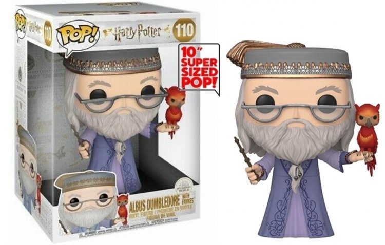 Фігурка Funko Pop фанк Поп Harry Potter Гаррі Поттер Dumbledor Альбус Дамблдор з Фоукс 25 см HP AD 110