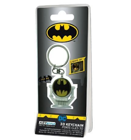 Брелок 3D Batman DC COMICS Bat-Signal Бетмен Бет-сигнал Logo Keychain (світиться)
