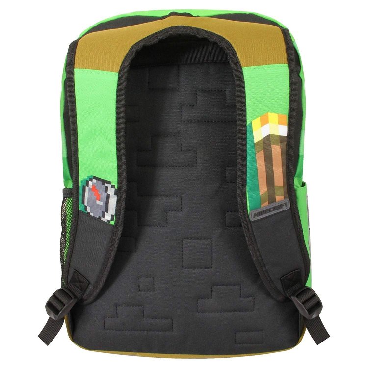 Рюкзак майнкрафт - Minecraft Pickaxe Adventure Kids Backpack (Green, 17 ") School Рюкзак майнкрафт - Minecraft Pickaxe Adventure Kids Backpack (Green, 17 ") School