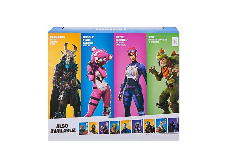 Набір фігурок Fortnite Фортнайт Squad Mode 4 Figure Pack: Ragnarok Rex Cuddle Team Leader and Brite Bomber