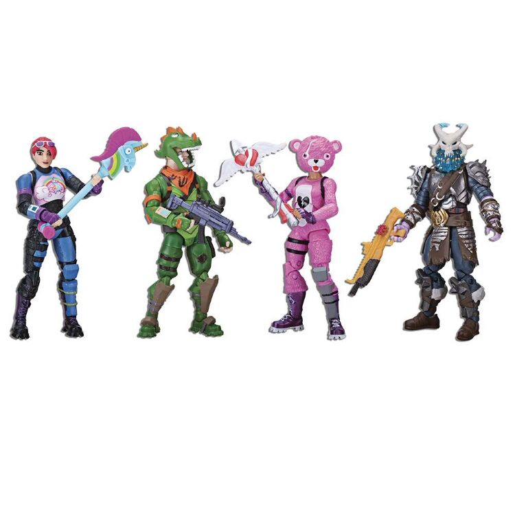 Набір фігурок Fortnite Фортнайт Squad Mode 4 Figure Pack: Ragnarok Rex Cuddle Team Leader and Brite Bomber