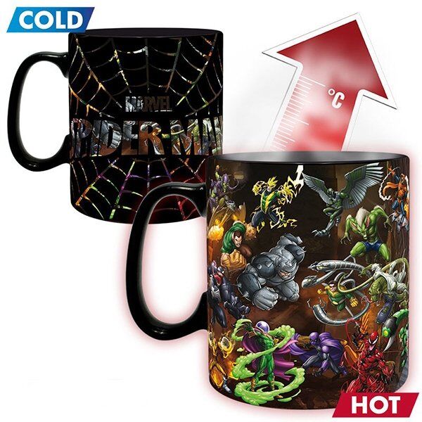 Чашка хамелеон Abystyle MARVEL Spider-Man Multiverse Ceramic Mug кухоль Людина-павук 460 мл