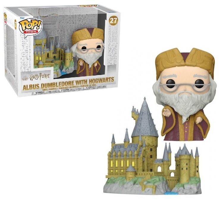 Фигурка Funko Town: Harry Potter 20th Anniversary Dumbledore with Hogwarts Дамблдор Хогвартс фанко 27