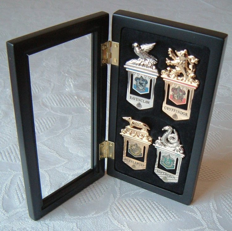 Закладки для книг Harry Potter Hogwarts House Gold Silver Plated Bookmarks