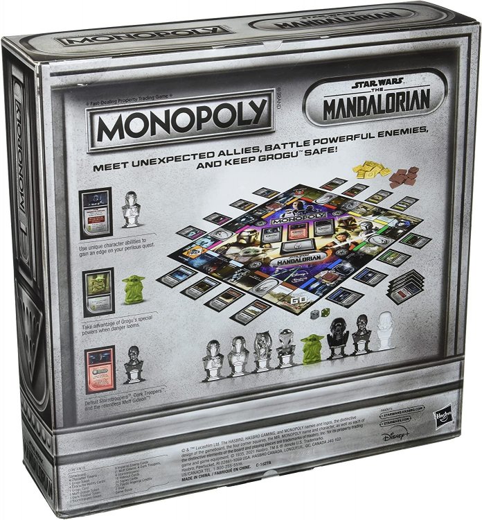 Монополія настільна гра MONOPOLY: Star Wars The Mandalorian Edition Grogu Мандалорець Грогу Монополія настільна гра MONOPOLY: Star Wars The Mandalorian Edition Grogu Мандалорець Грогу