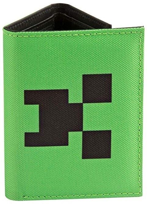 Кошелёк JINX Minecraft Pocket Creeper Tri-Fold Nylon Wallet