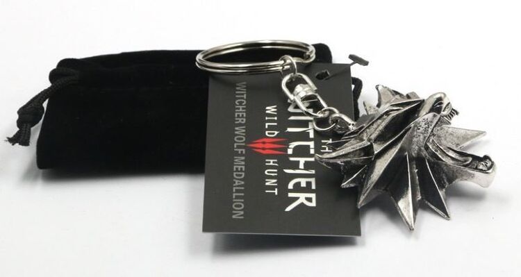 Брелок 3D Ведьмак (The Witcher) металл