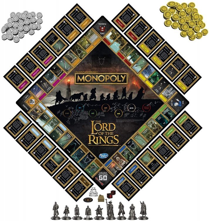 Монополия настольная игра Monopoly: The Lord of The Rings Edition Board Game Властелин колец (примята упаковка) Монополия настольная игра Monopoly: The Lord of The Rings Edition Board Game Властелин колец (примята упаковка)