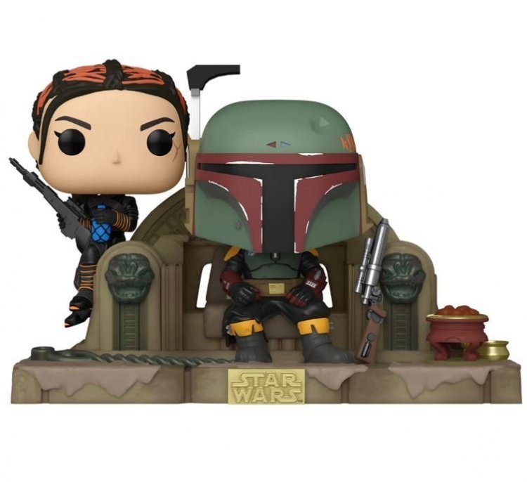 Фигурка Funko Moment The Mandalorian - Boba Fett and Fennec Shand Мандалорец Фанко Звёздные войны Боба Фетт 486