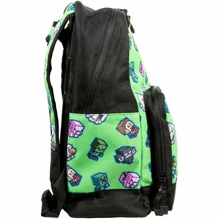 Рюкзак Майнкрафт - Minecraft 17 Mini Mobs Cluster School Backpack  Рюкзак Майнкрафт - Minecraft 17 Mini Mobs Cluster School Backpack