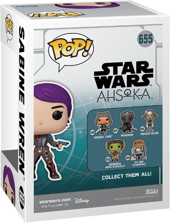 Фігурка Funko Star Wars: Sabine Wren Фанко Сабін Врен Amazon Exclusive 655