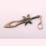 Брелок DOTA 2 Butterfly Sword Дота 2 меч металл цвет бронза 6 см. 