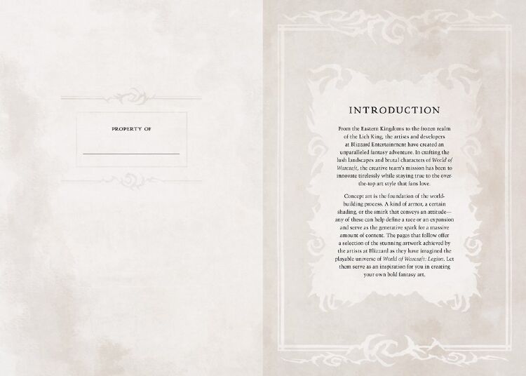 Альбом World of Warcraft: Legion Deluxe Hardcover Sketchbook