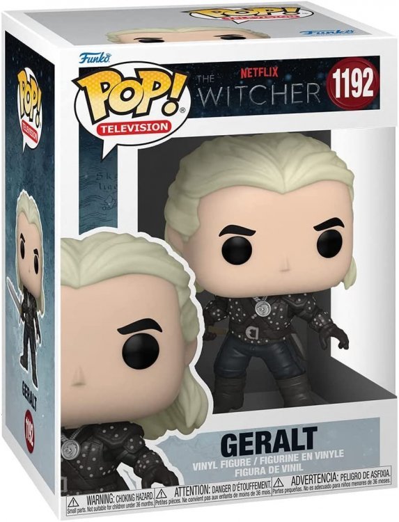 Фігурка Funko Pop Відьмак Witcher Geralt Геральт фанко 1192 Фігурка Funko Pop Відьмак Witcher Geralt Геральт фанко 1192