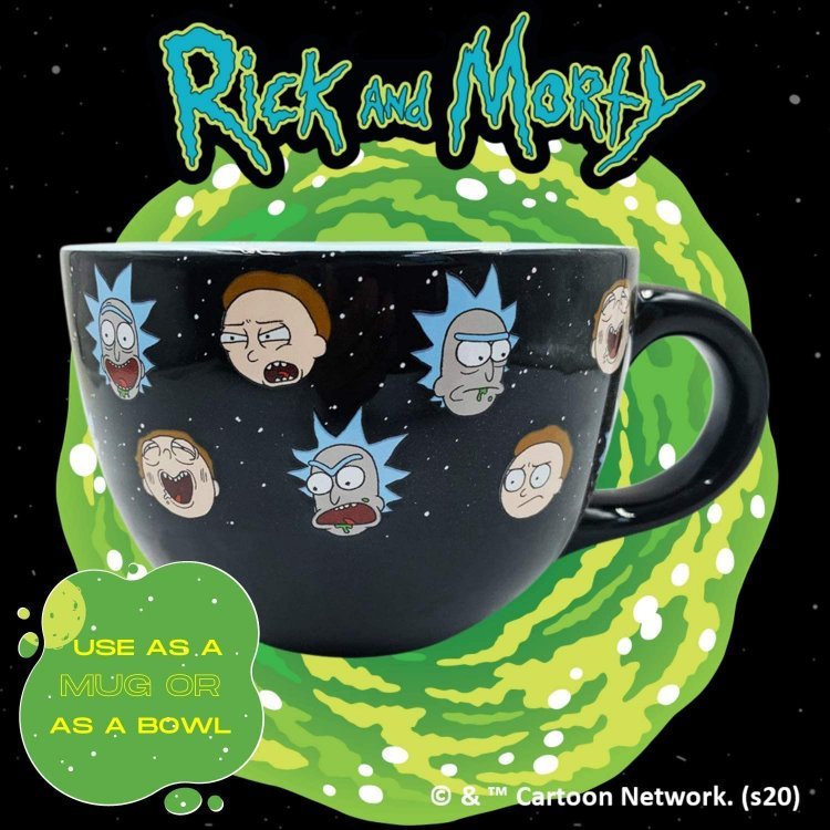 Кружка Rick and Morty Heads Line Up Ceramic Mug Чашка Рік та Морті 650 мл Кружка Rick and Morty Heads Line Up Ceramic Mug Чашка Рік та Морті 650 мл
